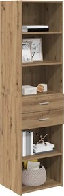 vidaXL Highboard Artisan Oak 50 x 42,5 x 185 εκ. Επεξεργασμένο ξύλο