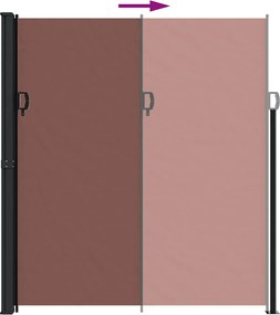 vidaXL Σκίαστρο Πλαϊνό Συρόμενο Καφέ 220 x 300 εκ.