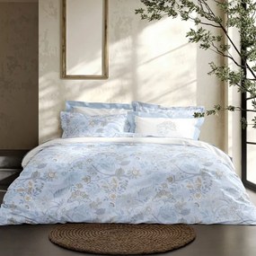Παπλωματοθήκη Jacobus (Σετ 3τμχ) Blue-Multi Nima Υπέρδιπλo 220x240cm 100% Βαμβακοσατέν