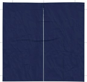 vidaXL Πλευρική Σκηνής Πάρτι 2 pcs Μπλε 200 x 195 εκ.