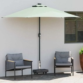 vidaXL Βάση ομπρέλας Μαύρο 45 x 25 x 45 εκ. Γρανίτης, Ατσάλι
