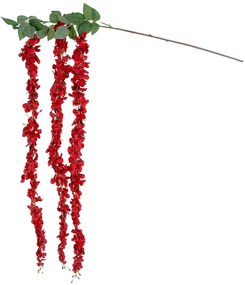 Τεχνητό Κρεμαστό Φυτό Wisteria 21519 Φ45x164cm Red-Green GloboStar Polyethylene,Fabric