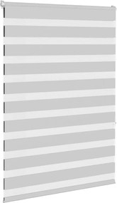 vidaXL Ζέβρα τυφλή Ανοιχτό Γκρι Πλάτος υφάσματος 95,9 εκ. Πολυεστέρας