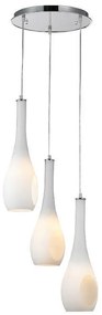Φωτιστικό Οροφής Τρίφωτο Aca Cave DLA5203A White