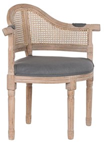 Καρέκλα Τραπεζαρίας DKD Home Decor Σκούρο γκρίζο 67 x 51 x 85 cm 79 x 53 x 85 cm