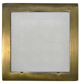 Adeleq Led Φωτιστικό Αλουμινίου Επίτοιχο Τετράγωνο 1W Ψυχρό Αντικέ 3-973370