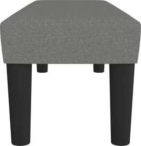 vidaXL Πάγκος Σκούρο Γκρι 100x30x30 εκ. Υφασμάτινος