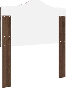 vidaXL Κεφαλάρι Καφέ δρυς 80 cm Επεξεργασμένο ξύλο