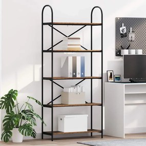 vidaXL Ράφι Βιβλίων Παλαιό ξύλο 80 x 30 x 183 εκ Επεξεργασμένο ξύλο