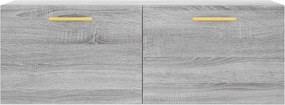 vidaXL Ντουλάπι Τοίχου Γκρι Sonoma 100x36,5x35 εκ. Επεξεργασμένο Ξύλο
