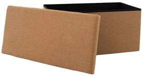 Σκαμπό-μπαούλο Greatness ύφασμα μπεζ 76x38x38εκ 76x38x38 εκ.