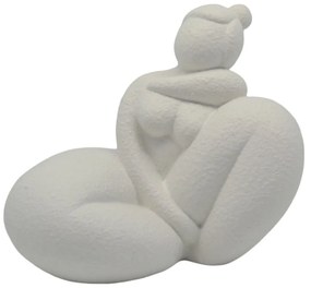 Διακοσμητική Φιγούρα 842940 17,5x15x16cm White Mat Ankor Ceramic