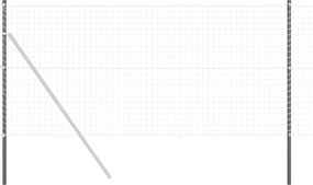 vidaXL Στύλος Περιφράξεων 2 pcs Γκρι Ατσάλι με Επικάλυψη Πούδρας