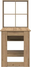 vidaXL Γραφείο Artisan Oak Επεξεργασμένο ξύλο 122 x 67 x 145 εκ.