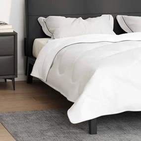 vidaXL Κουβέρτα 2 σε 1 Λευκό 240 x 220 x 8 εκ Πολυεστέρας