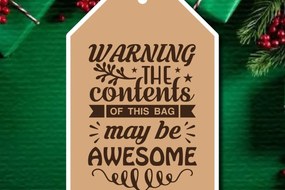 Σετ των 3 Intra απο ξύλο plywood 3mm-4mm πάχος Χριστουγεννιάτικο δώρο ετικέτας Δίασταση 5x10 cm INTRAFABR-41478680