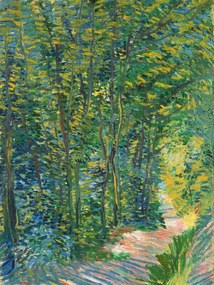 Αναπαραγωγή A path in the woods (Vintage Landscape) - Vincent van Gogh, (30 x 40 cm)