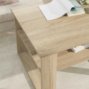 vidaXL Τραπεζάκι σαλονιού Δρύς Sonoma 64 x 54 x 44 εκ