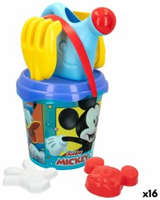 Σετ Παιχνιδιών για τη Παραλία Mickey Mouse Ø 18 cm (16 Μονάδες)