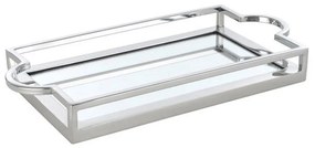 Διακοσμητικός Δίσκος Savant 427021 45x23x6cm Silver Eglo Steel