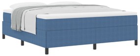 vidaXL Κρεβάτι Μπλε 180x200 εκ από Υφασμά  Κορντούρας