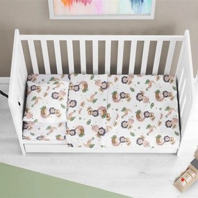 Κατωσέντονο Βρεφικό Lion 532 Με Λάστιχο Beige DimCol Cradle 70x140cm 100% Cotton