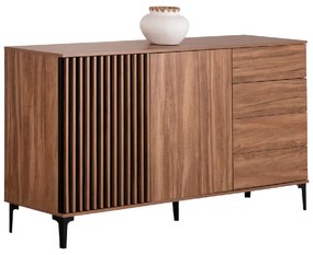 ΜΠΟΥΦΕΣ ΣΕΙΡΑ HARRY HM18006.01 ΜΕΛΑΜΙΝΗ ΦΥΣΙΚΟ ΞΥΛΟΥ-ΜΑΥΡΟ 180x40x92Υεκ.