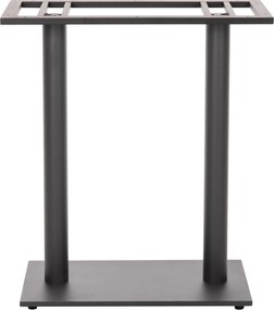 ΒΑΣΗ ΜΠΑΡ ΜΕΤΑΛΛΙΚΗ ΔΙΠΛΗ ΓΚΡΙ ΜΑΤ ΜΕΣΑΙΟΥ ΥΨΟΥΣ 40Χ80Χ90Υεκ. HM478.20