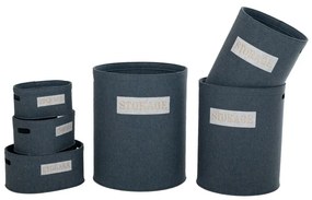 Καλάθι Σετ 6τμχ Τσόχινα Γκρι STORAGE 48x35x55εκ.-26x18x14εκ. iliadis 85768