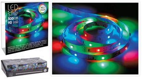 Ταινία LED - 3 Μέτρα, 90 LED φωτάκια, με μπαταρία - Πολύχρωμο