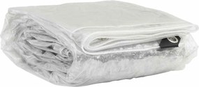 vidaXL Σαφής μουσαμάς με οπές 3x6 m PVC