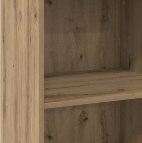 vidaXL Πλαϊνό γραφείο Artisan Δρυς 50 x 41 x 93 εκ. Επεξεργασμένο Ξύλο