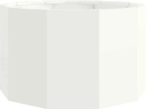 vidaXL Γλάστρα Λευκό 60 x 60 x 35 cm Ατσάλι