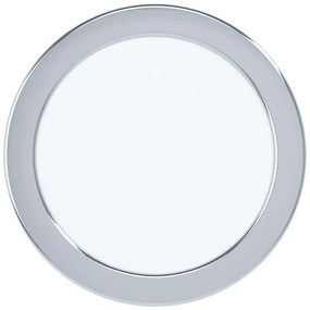 Φωτιστικό Οροφής - Σποτ 99209 Fueva Led Ø166 4000K Chrome Eglo Metal, Plastic
