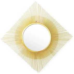 Καθρέπτης Sunshine pakoworld χρυσό 70x3x70εκ 233-000006