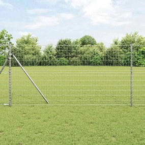 vidaXL Φράχτης Εuro 1 x 25 m Σίδηρος με επικάλυψη PVC