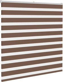 vidaXL Ζέβρα τυφλή Καφέ Πλάτος υφάσματος 140,9 εκ. Πολυεστέρας