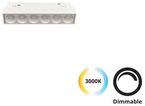 Linear Antiglare Λευκό L:125 Magnetic (dimmable) Viokef 4244406