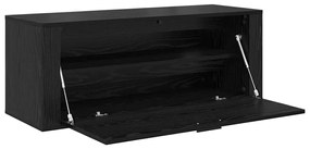 vidaXL Ντουλάπα Παπουτσιών με ράφι Μαύρη δρυς 100 x 35 x 38 εκ.
