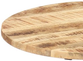 vidaXL Τραπέζι Βοηθητικό 60x(46-63) εκ. Μασίφ Ξύλο Μάνγκο/Χυτοσίδηρος