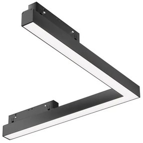 Γωνιακό Φωτιστικό Μαγνητικής Ράγας Exility LED 24W Μαύρο 30cm 4000Κ Basis TR042-2-24W4K-1 Maytoni TR042-2-24W4K-1