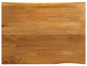 vidaXL Επιφάνεια Τραπεζιού 100x80x3,8 εκ. Live Edge Μασίφ Ξύλο Μάνγκο