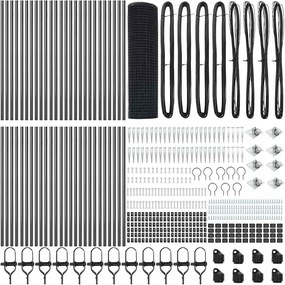 vidaXL Στύλος Περιφράξεων Γκρι 100 x 0,8 μ (19 x 19 mm πλέγμα)