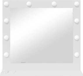 vidaXL Καθρέφτης τουαλέτας Ορθογώνιος Λευκό 60 x 55 x 18 εκ.