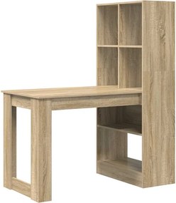 vidaXL Γραφείο Δρύς Sonoma 122 x 67 x 145 εκ. Επεξεργασμένο ξύλο
