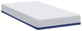 vidaXL Στρώμα Λευκό, Μπλε 90 x 200 cm Pěna