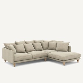 Γωνιακός καναπές από λινό βελούδο, Lazare