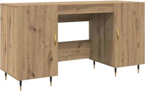 vidaXL Γραφείο artisan δρυς Επεξεργασμένο ξύλο 140 x 50 x 75 εκ.