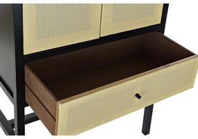 Ντουλάπι DKD Home Decor 80 x 38 x 160 cm Έλατο Φυσικό Μαύρο