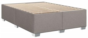 vidaXL Σκελετός Κρεβατιού Χωρίς Στρώμα Taupe 140x200 εκ. Υφασμάτινο